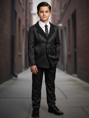 Gangster Costume Spirit of Halloween Size M 8-10